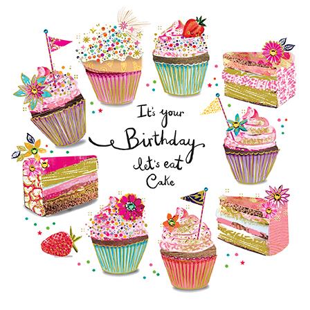 Rođendanska čestitka ICED CUPCAKE - BLOOM 