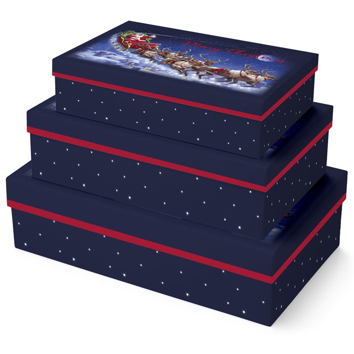 Novogodišnja kutija FLYING SANTA M 