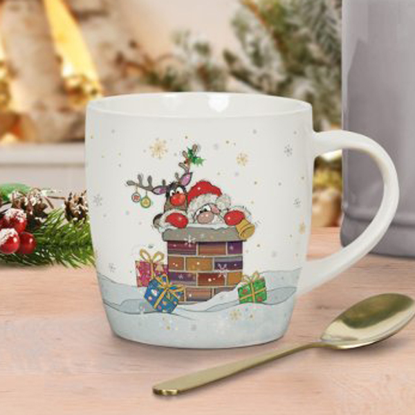 Novogodišnja šolja DEDA MRAZ U ODŽAKU 