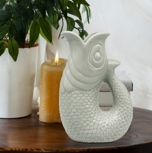 Vaza RIBA -ZELENA 20cm 