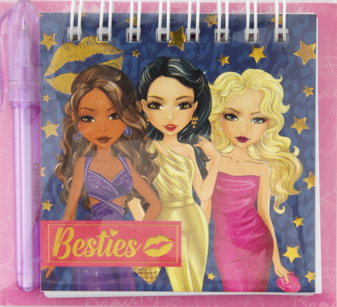 Mini notes sa olovkom BESTIES 8x8cm (dve vrste) 