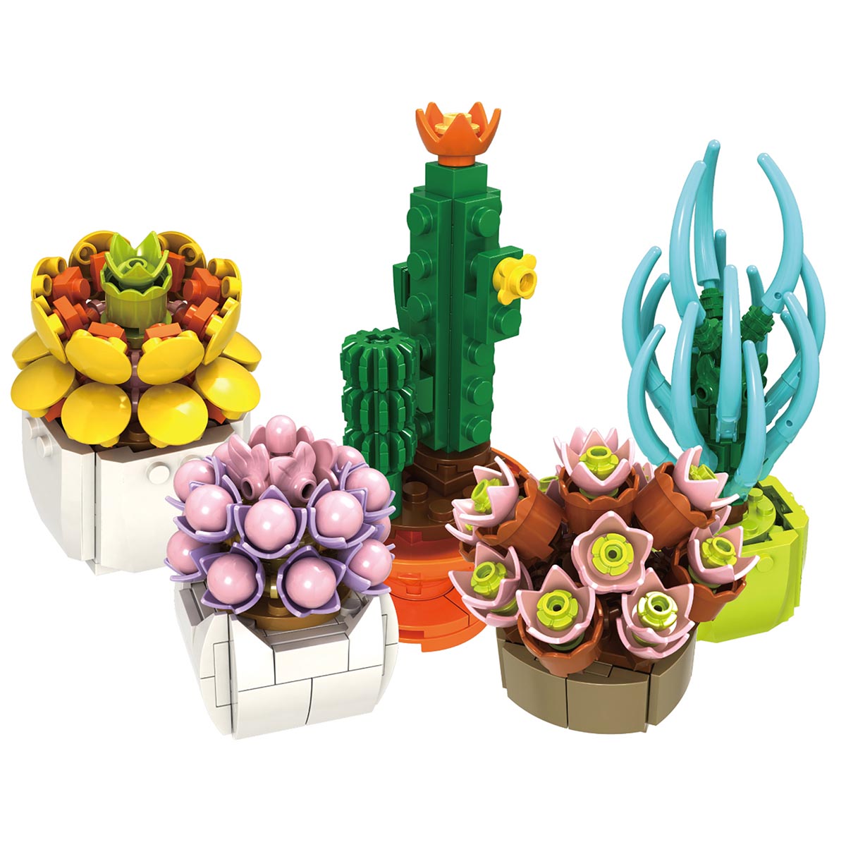 Kreativni set sklopivih kocki SOBNO CVEĆE  (više vrsta) 