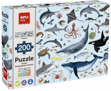Puzzle za decu MARINE ANIMALS 
