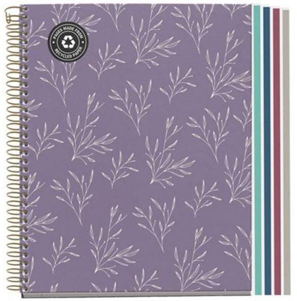 MIQUELRIUS notes sa spiralom A5 LILAC GARDEN 