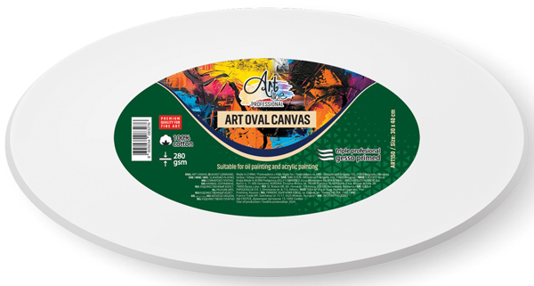Ovalno skilarsko platno 280GSM ART SCOOL 30x40cm 