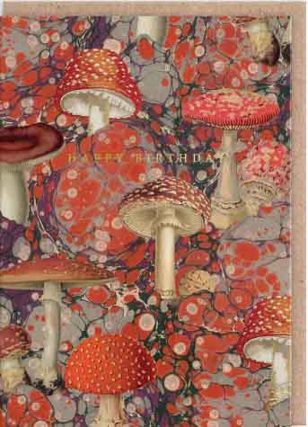 Čestitka MARBLE FUNGI 