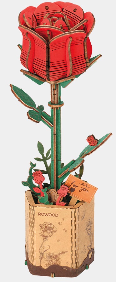 3D puzzle RED ROSE 