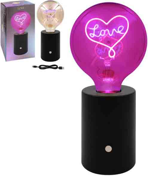 Lampa LED TEXT LAMP LOVE 
