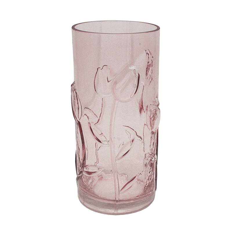Staklena vaza PINK FLORAL 