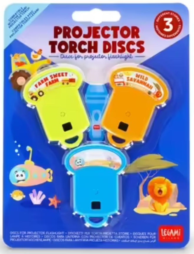 DISCS FOR PROJECTOR FLASHLIGHT - PROJECTOR TORCH DISCS - ANIMALS 
