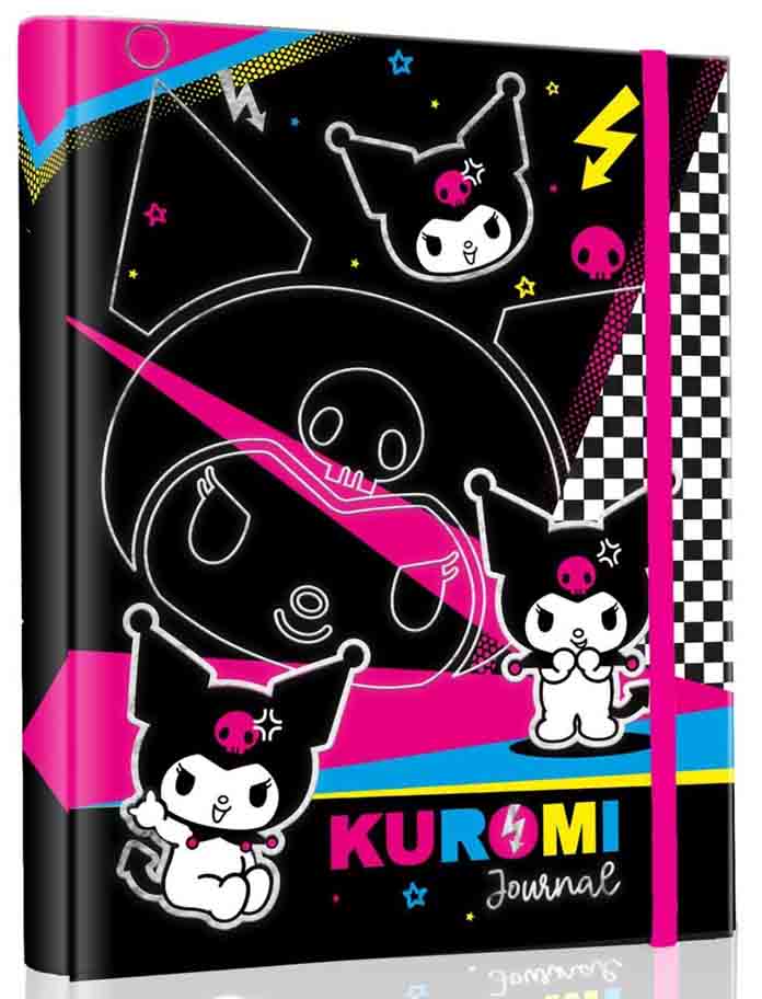 Notes KUROMI 16,5 x 23,5 cm - CRNI - ROZE 