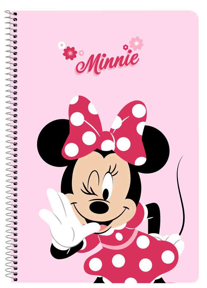 Notes MINNIE A4 tvrdi povez 80 strana, kvadratići 