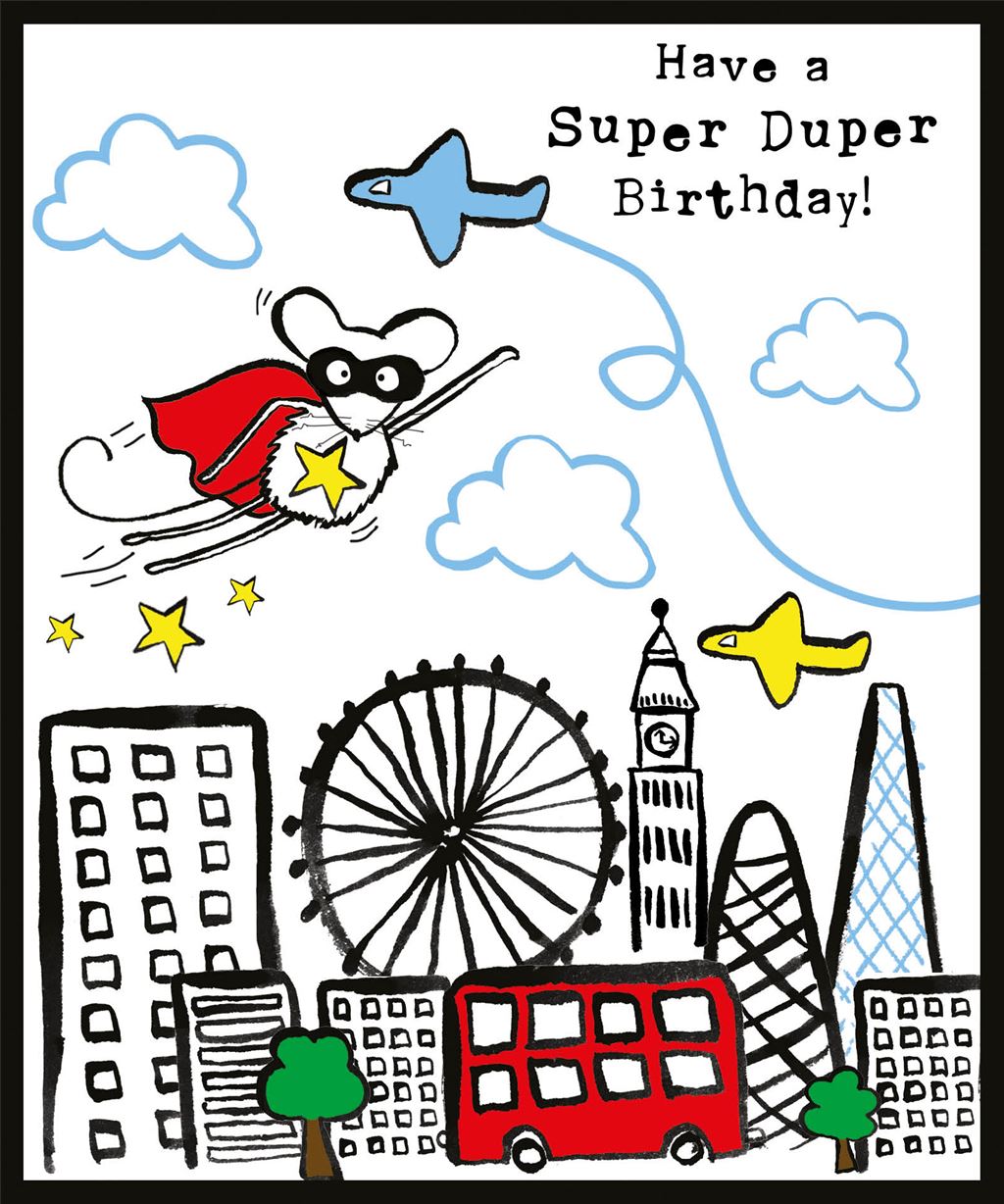 Rođendanska čestitka SUPER HERO MOUSE 