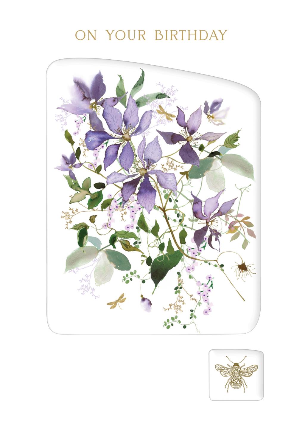 Rođendanska čestitka CLEMATIS 