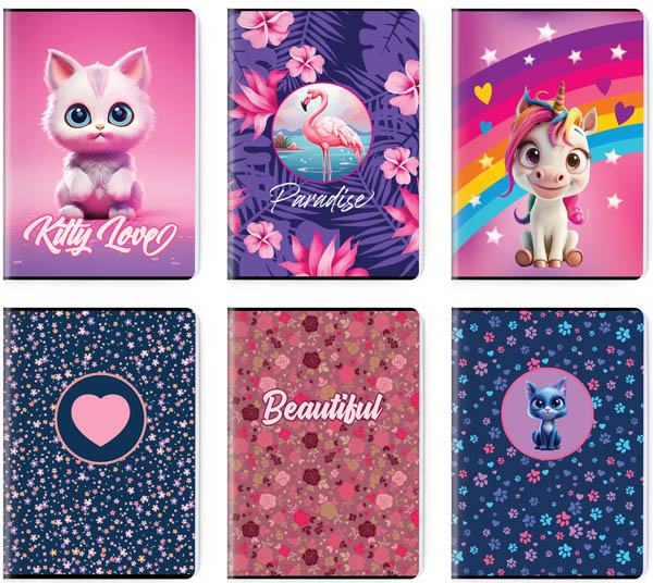 SVESKA PREMIUM A5 DIKTO 52L GIRL'S COLLECTION SC3122