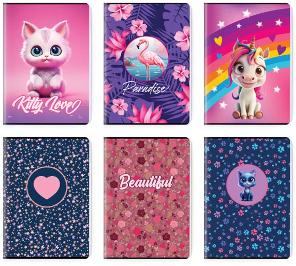 SVESKA PREMIUM A5 LATAJN 52L GIRL'S COLLECTION SC3123