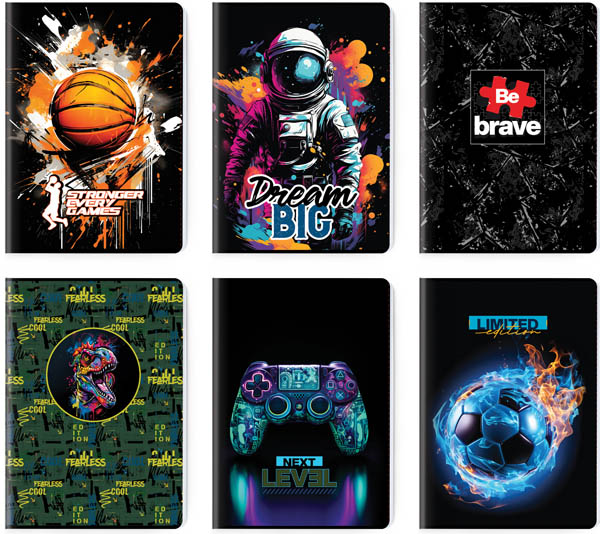 SVESKA PREMIUM A5 DIKTO 52L BOY'S COLLECTION SC3130