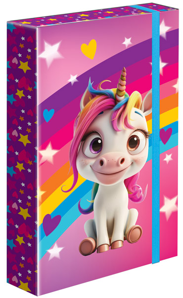 FASCIKLA PREMIJUM SA GUMOM -JEDNOROG 31x24x4,5cm 