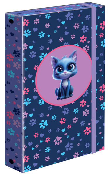 FASCIKLA PREMIJUM SA GUMOM -KITTY PAWS 31x24x4,5cm 