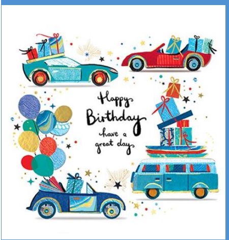 Rođendanska čestitka CARS & PRESENTS 