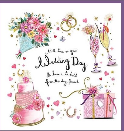 Čestitka za venčanje WEDDING DAY BORDER 