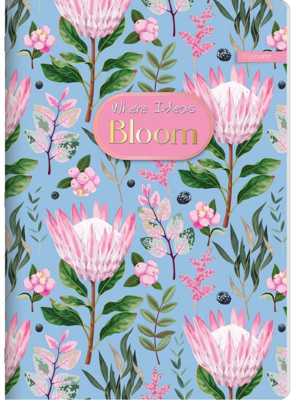 Sveska na kvadratiće A5 BLOOM 52 lista (Više vrsta) 