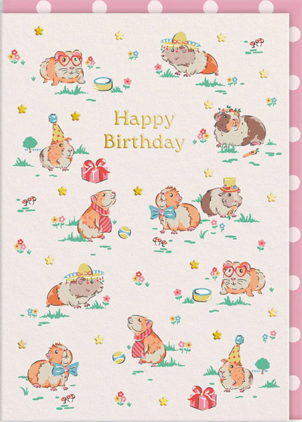 Rođendanska čestitka GUINEA PIG 