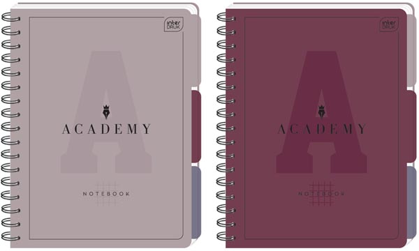 Notes sa spiralom B5 kvadratići ACADEMY (DVE VRSTE)