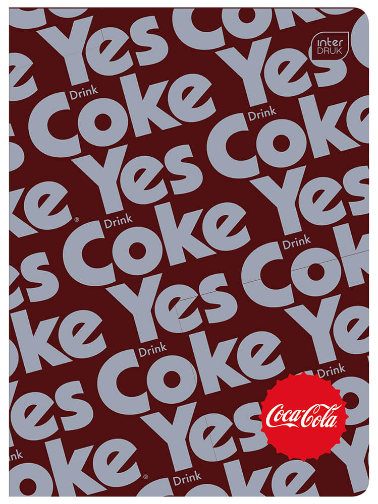 Školska sveska A5 kvadratićI COCA COLA (ČETIRI VRSTE) 