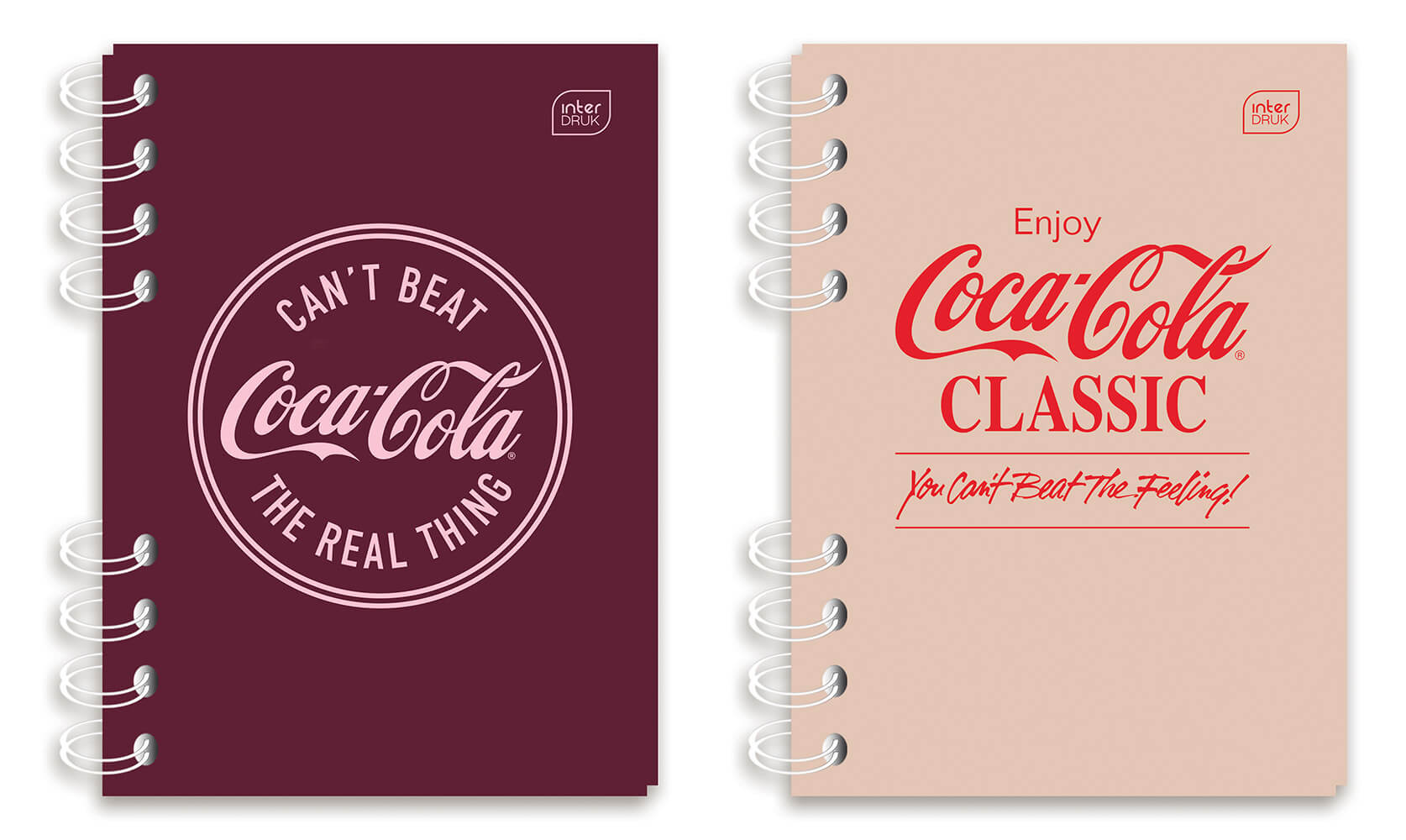 Spiralni notes A5 kvadratići COCA COLA (DVE VRSTE)