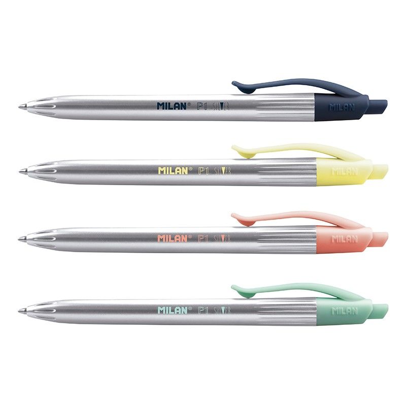 Hemijska olovka ball pen plavo mastilo MILAN - SILVER (Više vrsta) 