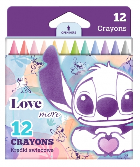 Voštane boje STITCH PASTEL 12kom 