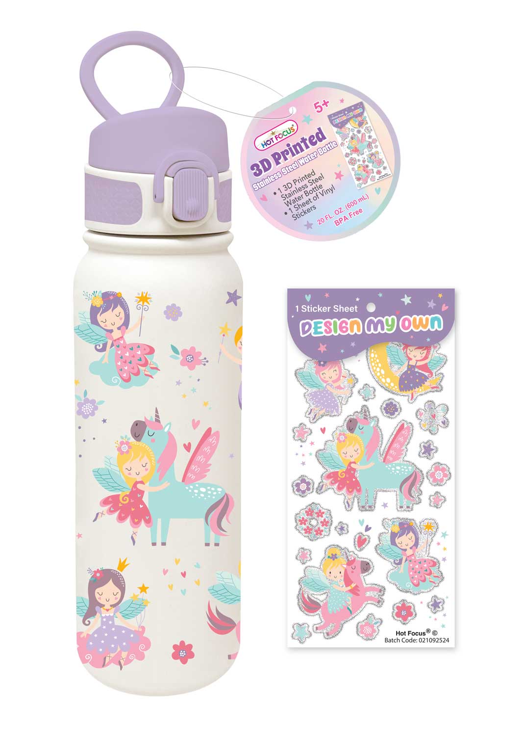 Flašica za vodu od nerđajućeg čelika 600 ml FAIRIES 