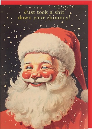 Novogodišnja čestitka JUST TOOK A SHIT 