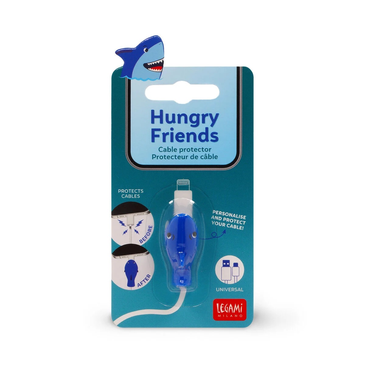 Zaštita za kablove HUNGRY FRIENDS - SHARK 