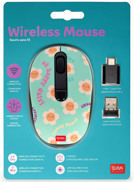 Bežični miš ZELENI - BELE RADE 