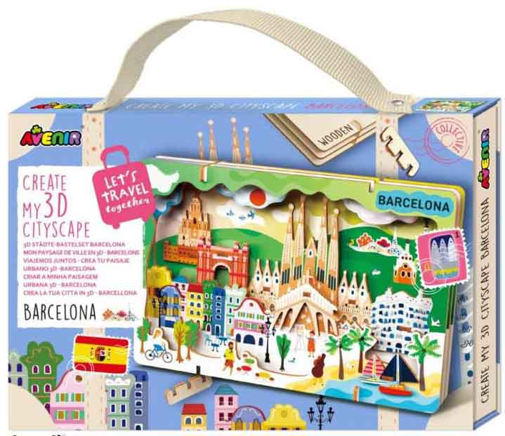 Kreativni set LET'S TRAVEL TOGETHER 3D BARCELONA 