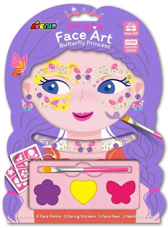 Kreativni set za lice BUTTERFLY PRINCESS 