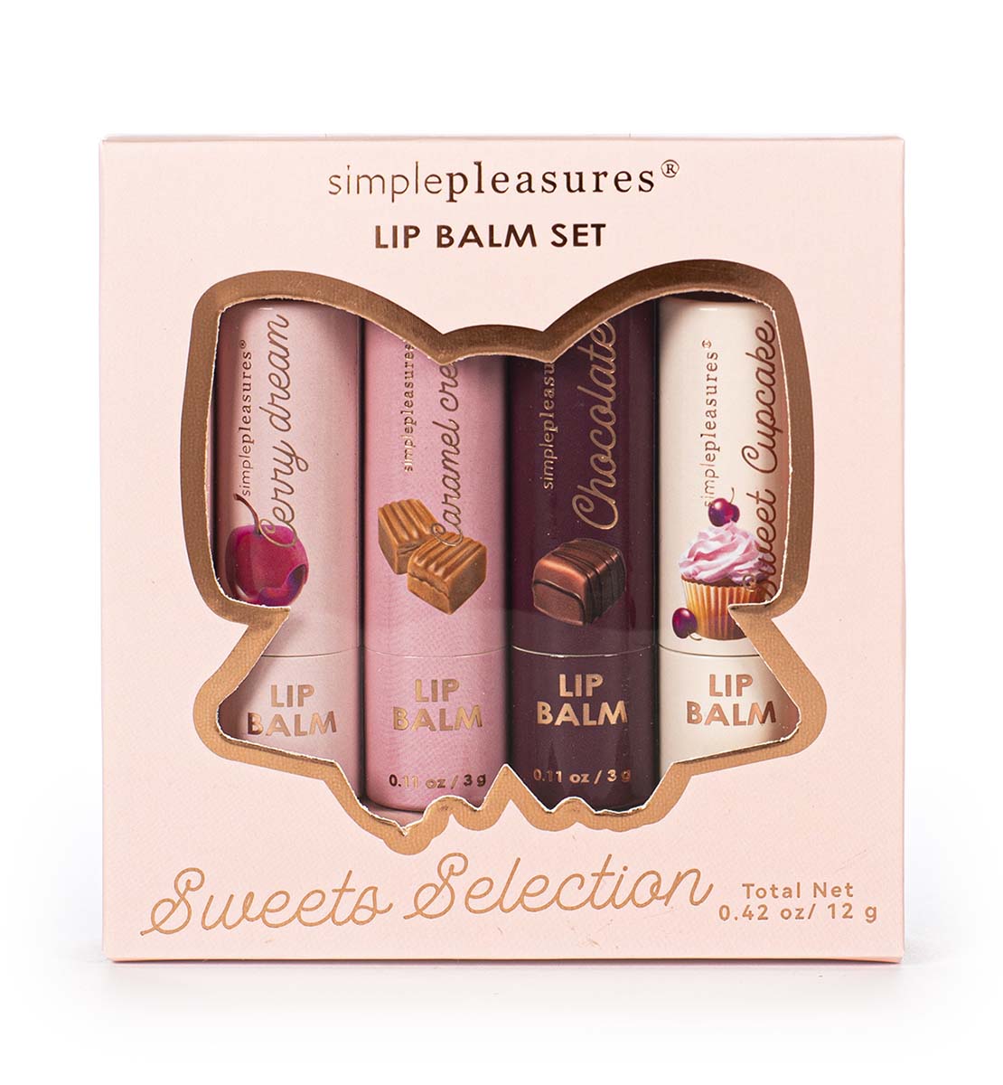 Poklon set COZY Balzam za usne 4x3g 