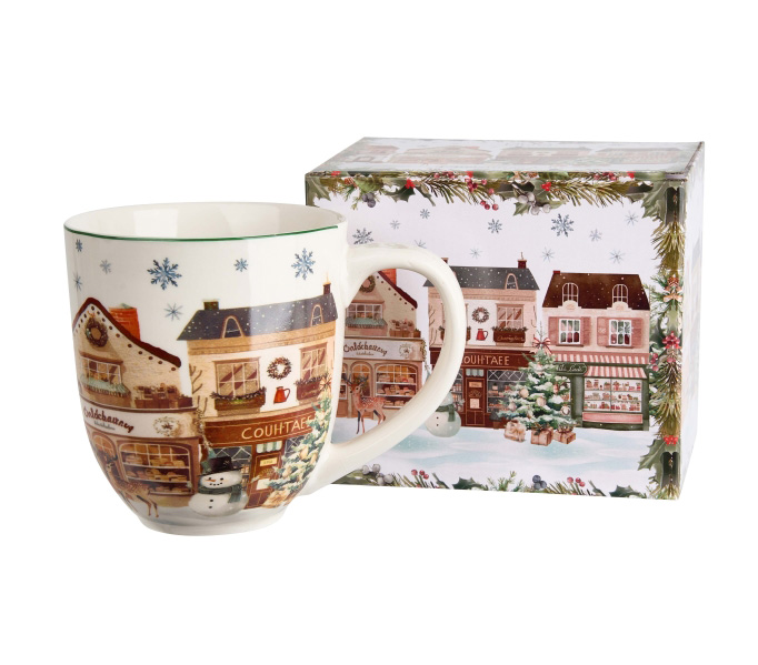 Velika šolja 1000 ml NOVA GODINA Grad 