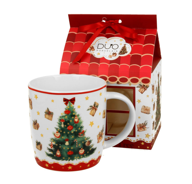 Porcelanska šolja 400ml NOVA GODINA Jelka 