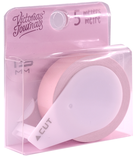 Papirna samolepljiva traka 15MM X 5M ROZE 