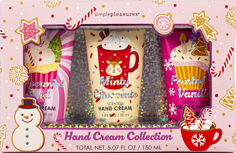 Novogodišnji set tri kreme za ruke 