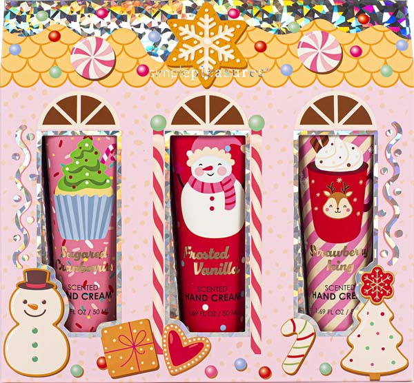 Novogodišnji set tri kreme za ruke SWEETS 