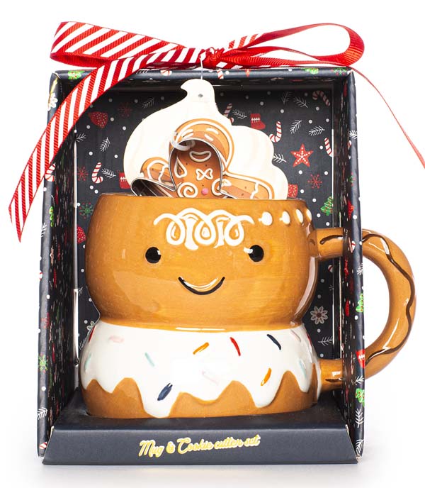 Novogodišnja šolja i kalup KOLAČIĆ - GINGERBREAD 