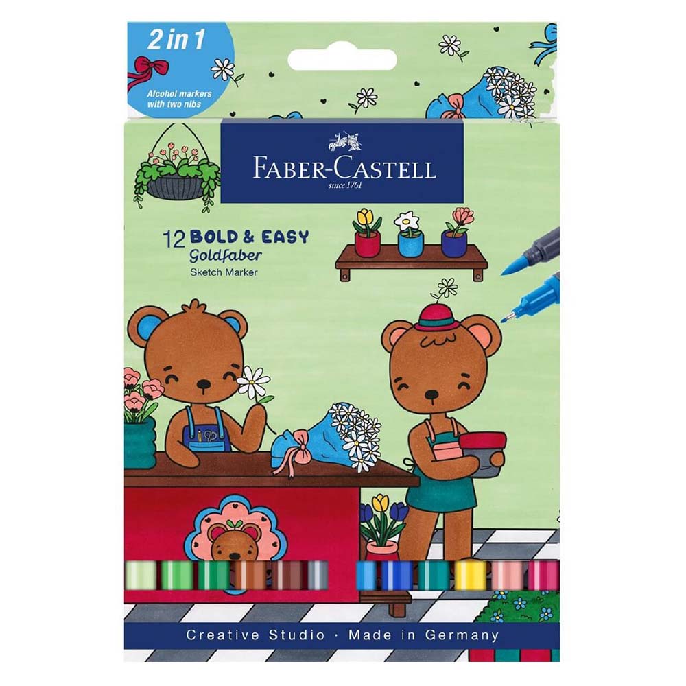 Flomaster 1/12 FABER CASTEL - Etui Bold Easy 