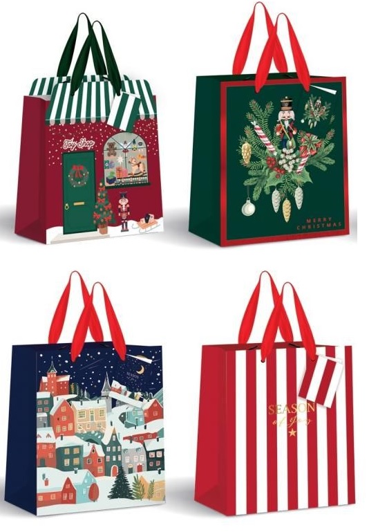 Novogodišnja ukrasna kesa CHRISTMAS 18X23X10cm 