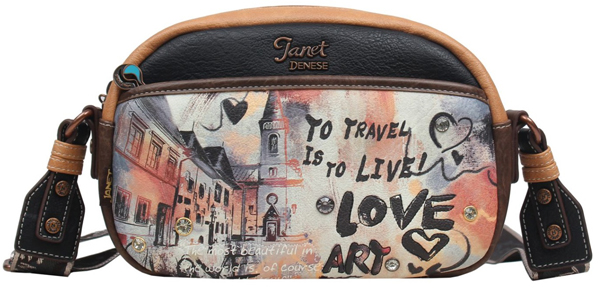 Ženska tašna JANET ART GALLERY 24x7x18cm 