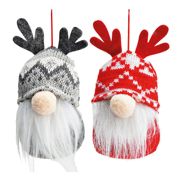 Novogodišnji ukras PATULJAK SA ROGOVIMA 12cm (Više vrsta) 