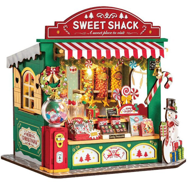 Novogodišnje 3D puzzle BOŽOĆNO CANDY SHOP 